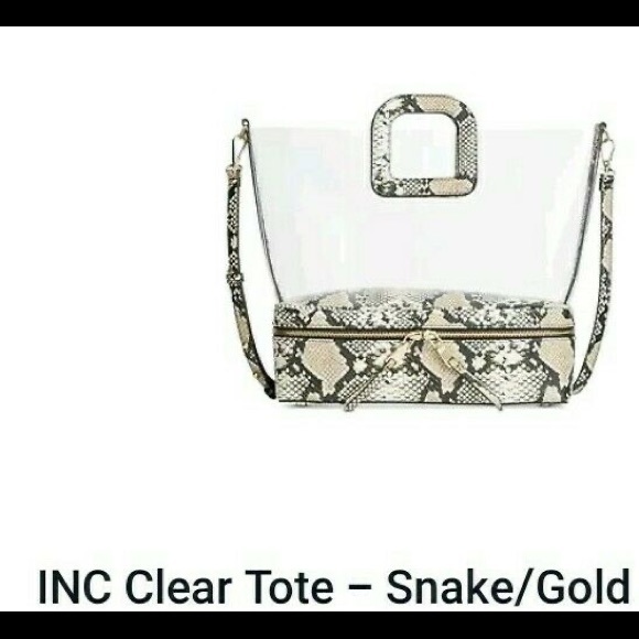 I.N.C. Transparent Satchel is a clear winner with a zippered compartments - Picture 2 of 7